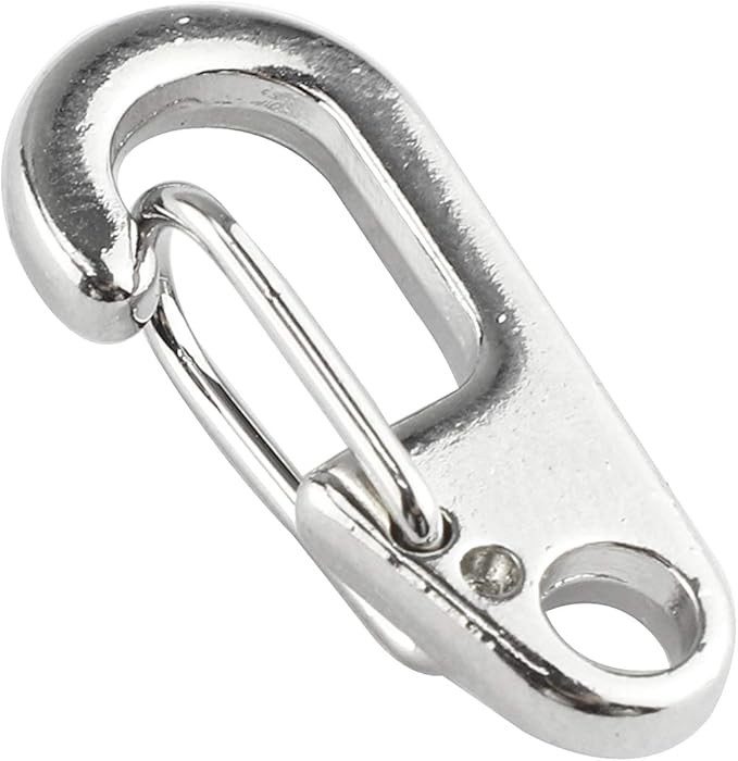SWATOM Small Mini Carabiner Clip Tiny Spring Snap Hook Keychains Micro Carabiners for Paracord EDC Alloy Key Rings Outdoor Hiking Fishing Camping Backpack Accessories