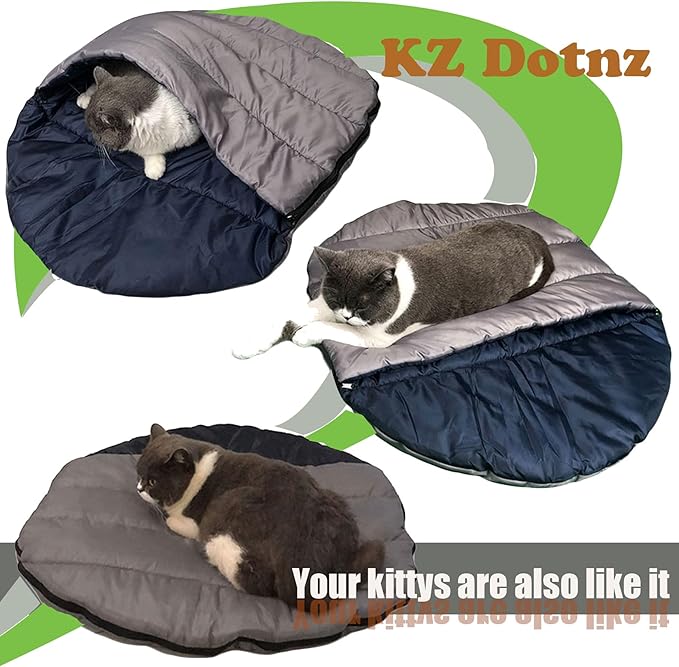 Camping Dog Sleeping Bed, Waterproof Packable Dog Cat Sleeping Bag, Durable Travel Bed for Pet with Storage Bag for Indoor/Outdoor