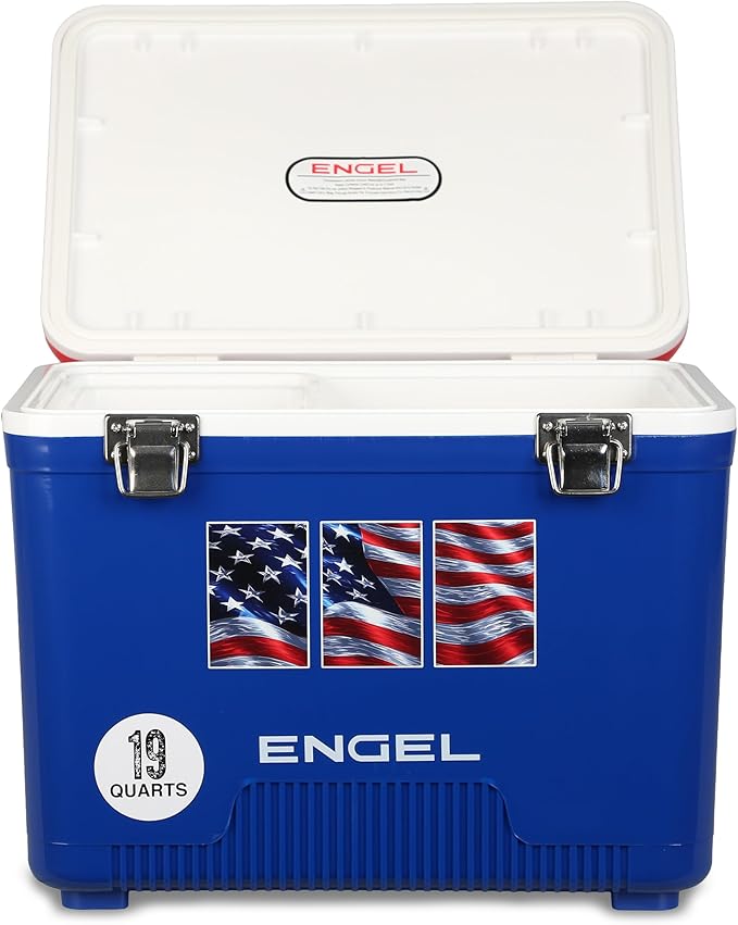 Engel 19qt Leak-Proof, Air Tight, Drybox Cooler and Small Hard Shell Lunchbox for Men and Women