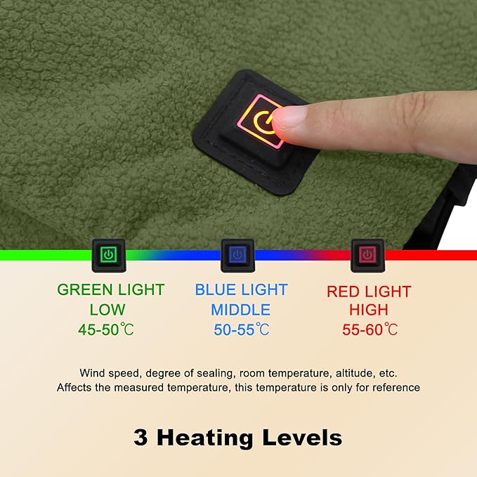 MDSTOP Heated Hand Warmer Pouch, Hand Warmers Rechargeable, Portable Electric Heated Hand Muff, Heated Gloves for Women, Men, Kids, Hunting,Fishing,Camping,Golf & Xmas Gifts(No-Battery)