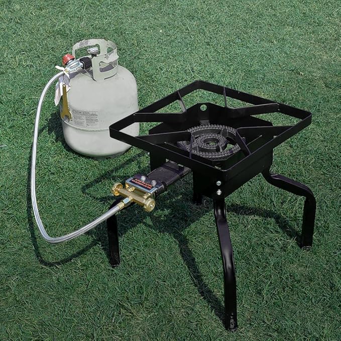 ARC 100,000BTU Propane Outdoor Burner Camp Gas Stove,with Removable Legs,Ideal for Woks, Skillets and Pots