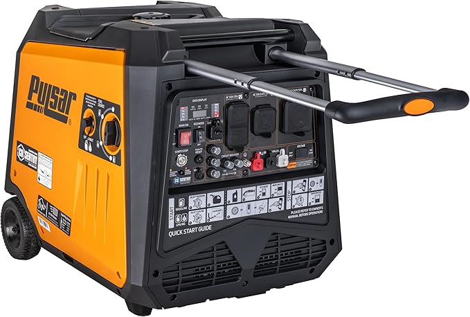 Pulsar 9500 Watt Tri Fuel Portable Inverter Generator, Remote Electric Start, CO Sensor, Parallel Capable, Super Quiet, Use for RV, Camping, Outdoor & Home, Gasoline, Propane, Natural Gas, NED95TiSRCO