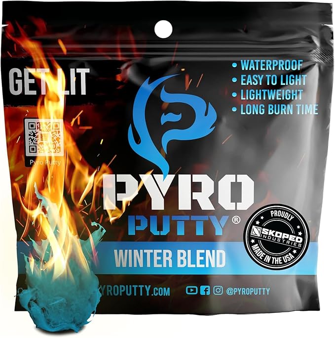 Phone Skope Pyro Putty: Waterproof Survival Fire Starter for Emergency Preparedness, Fire Starters for Campfires - Survival Gear and Supplies