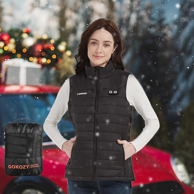 Heated Vest for Women with Battery Pack-Women's Lightweight Heating Vest Outer-wear