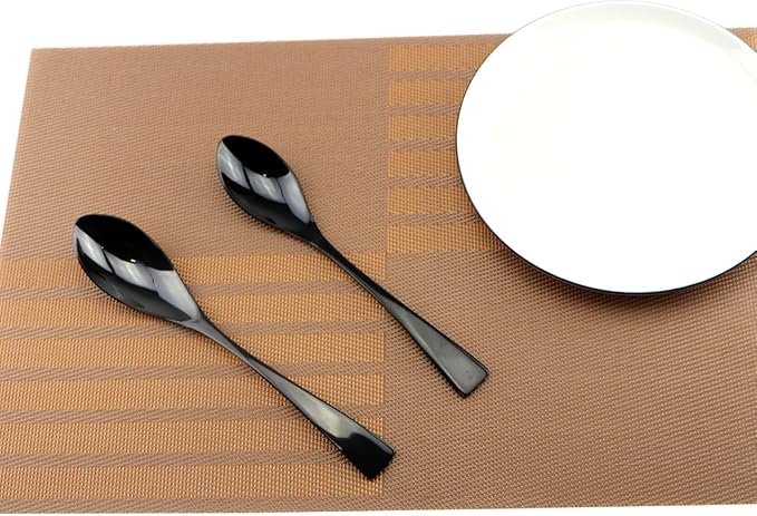 5-Piece Stainless Steel Flatware Silverware Set Service for 1 Dinnerware Mirror Polished Include Knife/Fork/Spoon Dishwasher Safe
