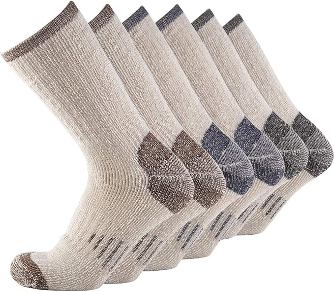 Merino Wool Men Crew Socks Warm Socks Athletic Socks for Men, Suitable for Hiking,Trekking,Camping …