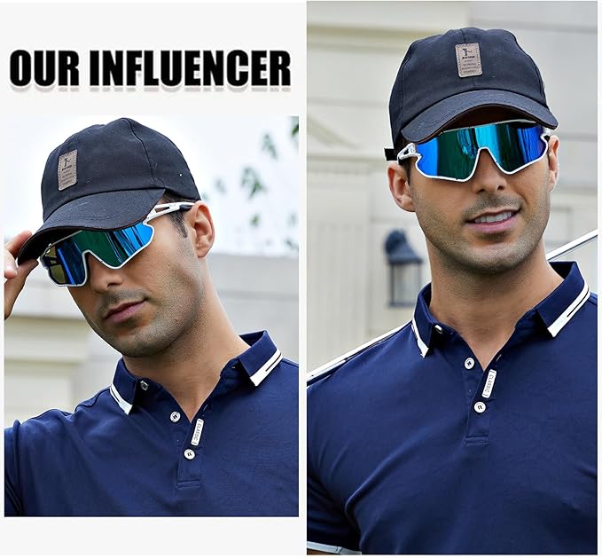 DUCO Sports Polarized Sunglasses for Men Women Running Sunglasses Fishing Cycling Baseball Glasses UV400 Protection DC0023