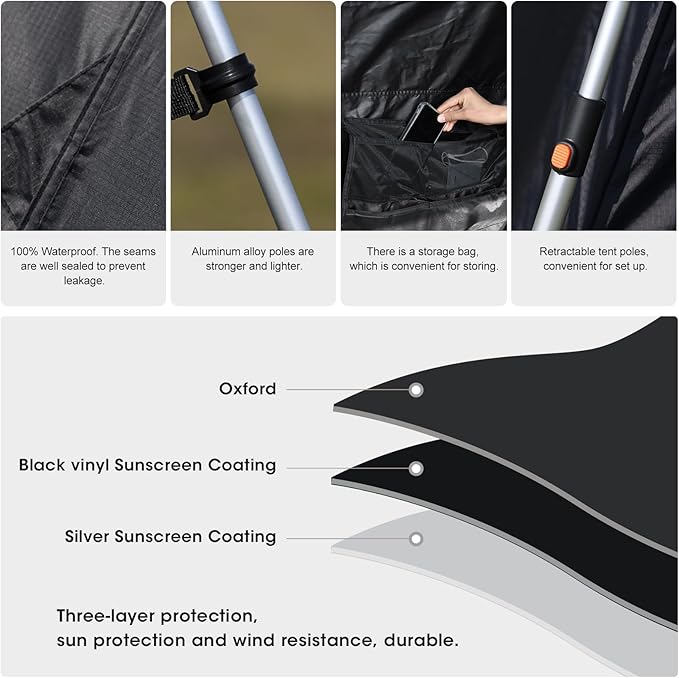 4-6-8 Person Instant Cabin Tent for Camping 60s Easy Setup Large Family Camping Tent for Outdoor