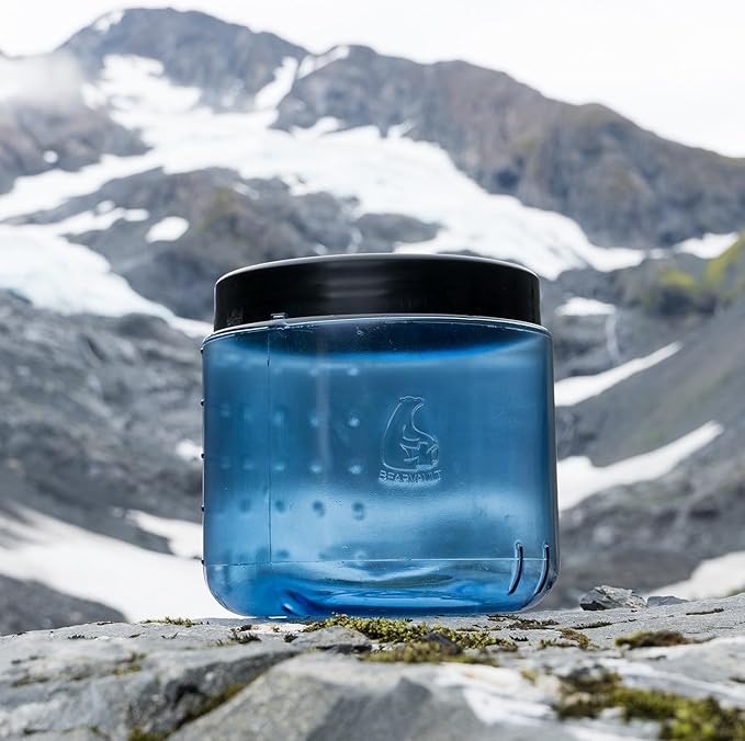 Canister for Backpacking. 4 Sizes: BV500, BV475, BV450, BV425. Bear-Resistant Food Container for Camping, Hiking, Fishing, Hunting, Bikepacking. BearVault is Bear Safe!