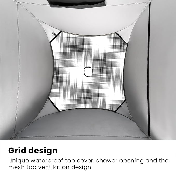 ROPODA Pop Up Tent 83inches x 48inches x 48inches, Upgrade Privacy Tent, Porta-Potty Tent Includes 1 Removable Bottom, 8 Stakes, 1 Removable Rain Cover, 1 Carrying Bag
