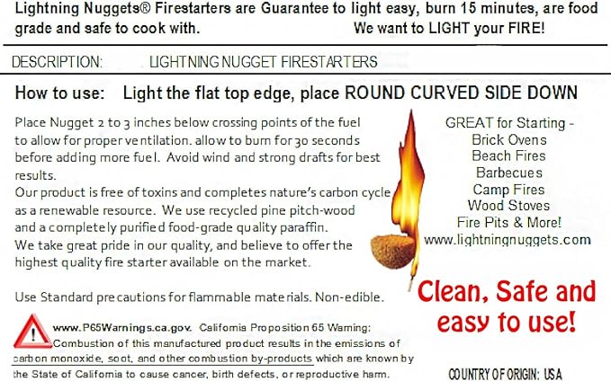 N50VBOX Firestarters Box of Fire-Starting Nuggets, 50 Count,Tan- Pack of 2