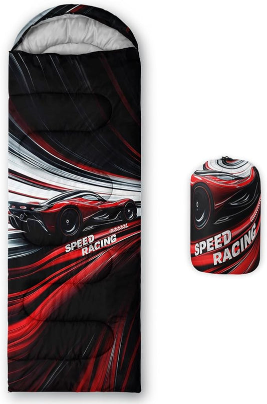 Print sleeping bag,sleeping bags,Outdoor Camping Sleeping Bag,Suitable For Children Boys And Girls Portable,Waterproof,Compact And Lightweight,Great For Outdoor Camping,Backpacking And Hiking