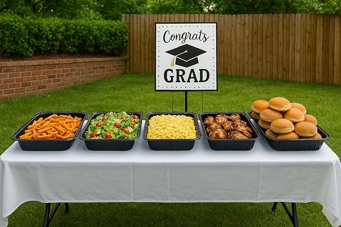 Flame-Free Catering Heat Pads & Buffet Kits – Sustainable Natural Mineral Food Warming Solution for Full & Half Pans (Party Kit/Pack of 12)