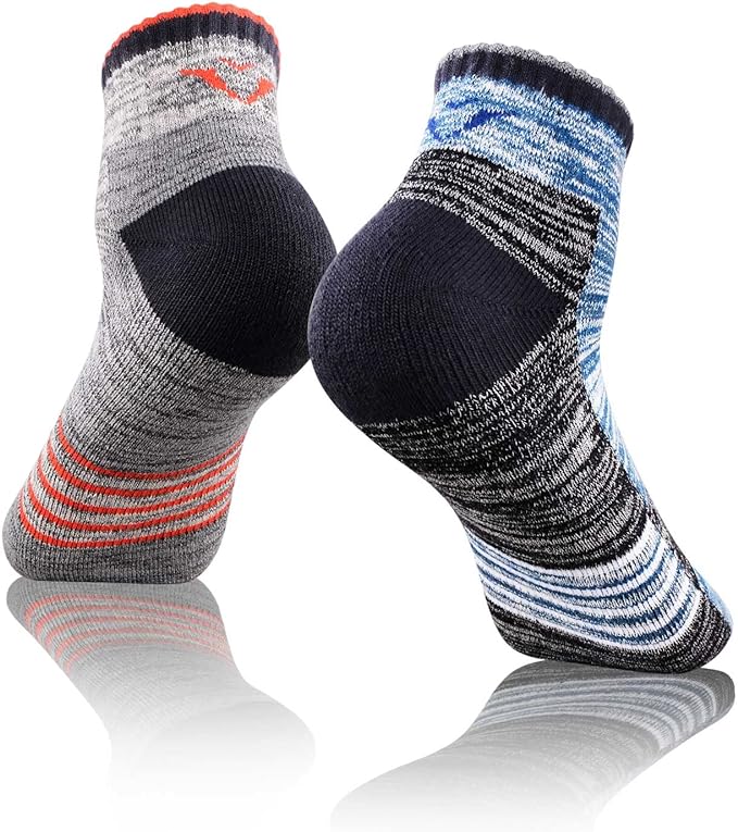 FEIDEER Men's Hiking Walking Socks, Multi-Pack Wicking Cushioned Outdoor Recreation Hiking Socks