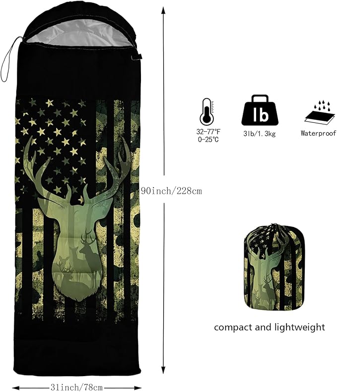 Sleeping Bags for Girls Adults, 3 Season Warm Cool Weather,Lightweight Waterproof Sleeping Outdoors, Camping Gear Equipment
