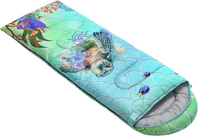 Kids Sleeping Bag for Boys Girls,Checkerboard Cat Print-Lightweight Warm Portable Outdoor Indoor-Waterproof Cold Weather Resistant Sleeping Bag for Camping Hiking
