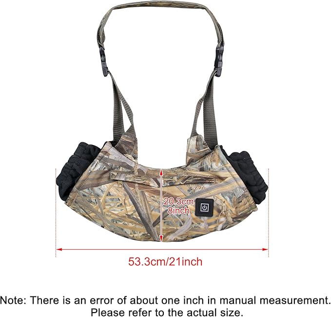 Heated Hand Muff, Electric Heating Hand Warmer Pouch, Suitable for Outdoor Hunting, Sports, Photography, Golf, Football in Cold Winter Keep Warmth (Batteries no Including)