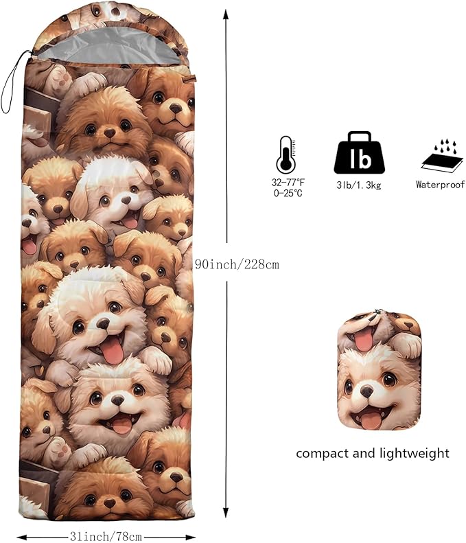 Print sleeping bag,sleeping bags,Outdoor Camping Sleeping Bag,Suitable For Children Boys And Girls Portable,Waterproof,Compact And Lightweight,Great For Outdoor Camping,Backpacking And Hiking