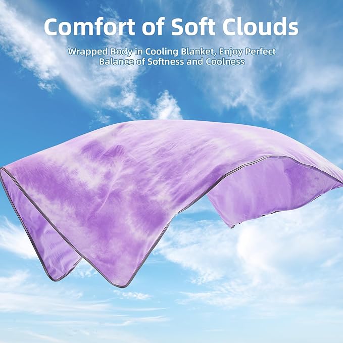 inhand Cooling Blanket Twin Size (60"x80"), Cooling Blankets for Hot Sleepers, Absorbs Heat to Keep Adults Cool for Summer Nights Sweats, Thin Cold Lightweight Blanket for Couch Bed, All Season Use