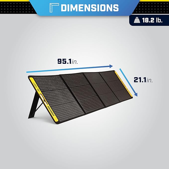Champion Power Equipment 998-Wh Portable Solar Power Station and Two 200-Watt Solar Panels