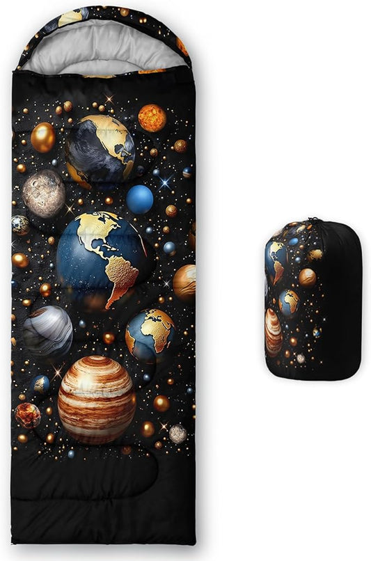 Print sleeping bag,sleeping bags,Outdoor Camping Sleeping Bag,Suitable For Children Boys And Girls Portable,Waterproof,Compact And Lightweight,Great For Outdoor Camping,Backpacking And Hiking