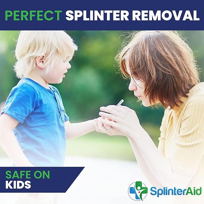 – Painless Splinter Removal Kit (30-Pack) | Pull Out Splinters Fast & Easy | Compact First Aid for Home, Travel & Camping | Great for Hiking, Woodworking & Outdoors | No Tweezers Needed