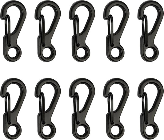 SWATOM Small Mini Carabiner Clip Tiny Spring Snap Hook Keychains Micro Carabiners for Paracord EDC Alloy Key Rings Outdoor Hiking Fishing Camping Backpack Accessories