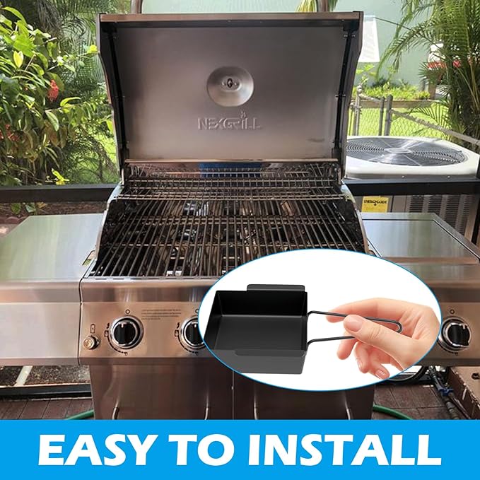 Grill Drip Pan for Nexgrill 720-0830X 720-0830H 720-0888 720-0888S 720-0896B 720-0896 Grease Tray Replacement Pars for Cuisinart CGG-7400 with 15 Pack Aluminum Foil Liners