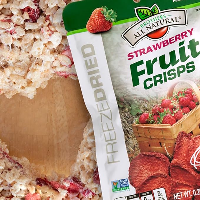 Brothers-ALL-Natural Fruit Crisps, Strawberry, 0.26 Ounce (Pack of 24)