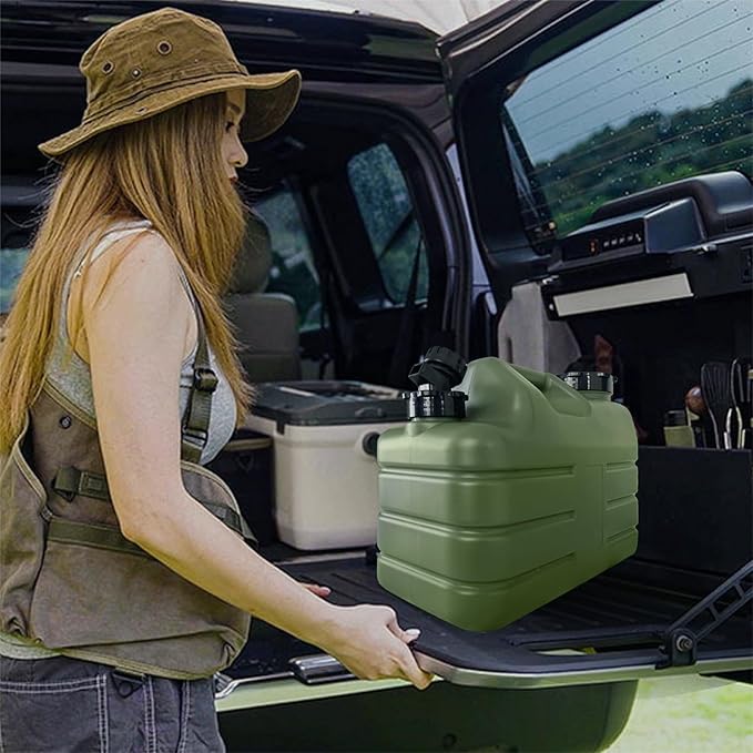 3 Gallon Water Container with Spigot, Portable Camping Water Jug, BPA Free Water Storage Tank for Camping, Vehicle, Car, Outdoor Hiking, Picnic, Emergency