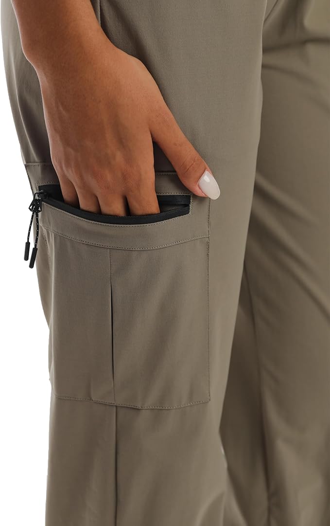 Quick Dry Women's Cargo Pants with Pockets Lightweight Hiking Joggers for Workout Athletic Casual Outdoor Camping