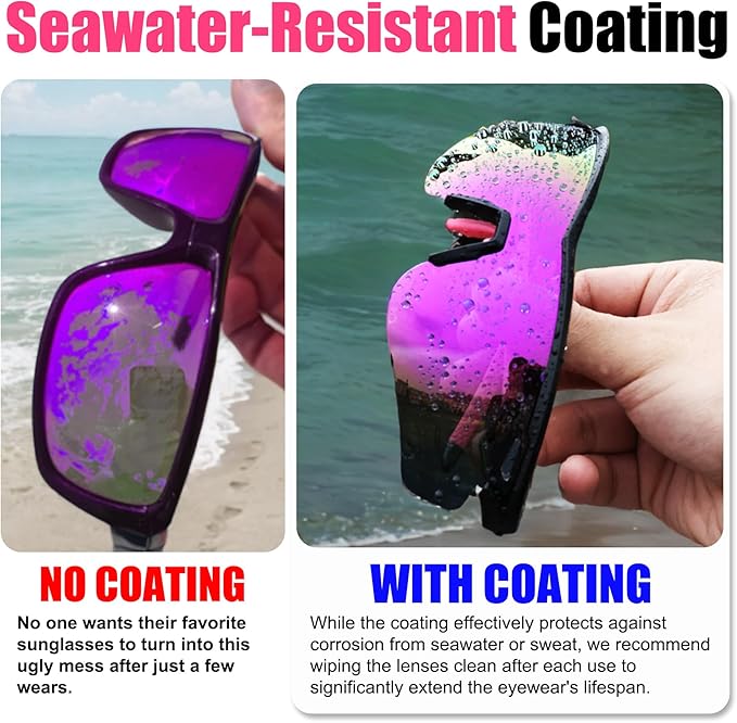 Polarized Sports Sunglasses for Men Women,Wrap Around Sun Glasses for Running Cycling Baseball Fishing Golf Hiking