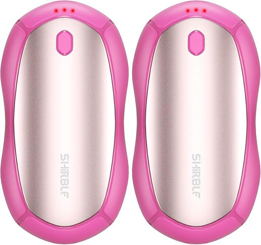 Hand Warmers Rechargeable, Electric Hand Warmers 2 Pack with Smart Chips Long Safe Heat, Portable Pocket Heater,Gifts for Christmas,Golf,Camping,Hunting, Stocking Stuffers