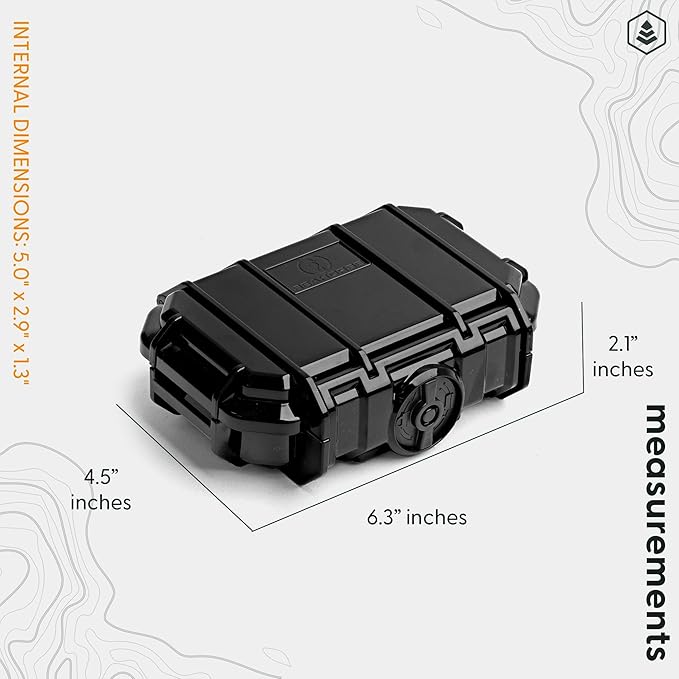 Evergreen ToughBox Tech Organizer – For Camera, Cables, Hard Drives, Compatible with GoPro etc. (Small, Rubber Boot, Black)