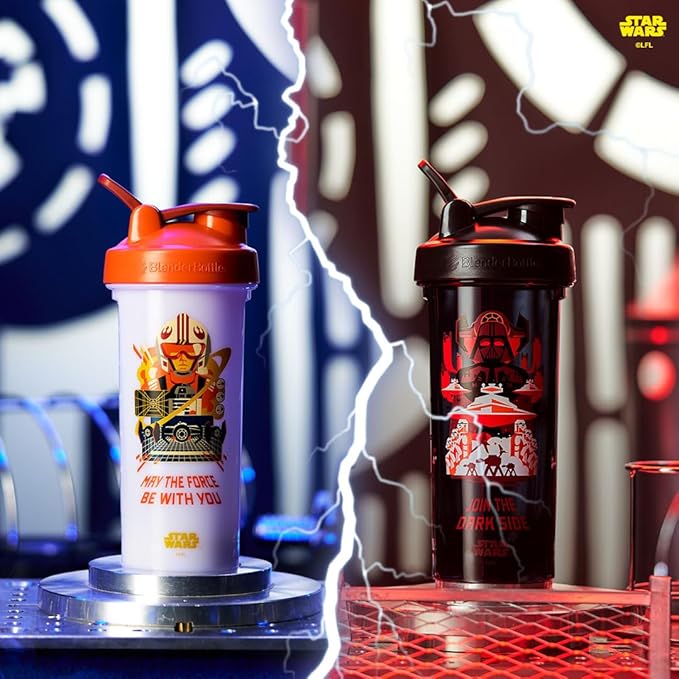BlenderBottle Star Wars Shaker Bottle Pro Series Perfect for Protein Shakes and Pre Workout, May the Force Be With You, 28-Ounce