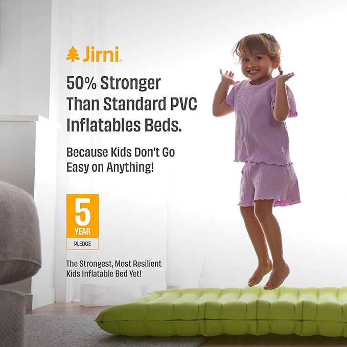Nimble Toddler Travel Bed | Innovative New Pump | Ultra Lightweight & Super Durable Kids Air Mattress | Eco-Friendly Toddler Air Mattress | Child Travel Bed | Inflatable Portable Bed for Kids