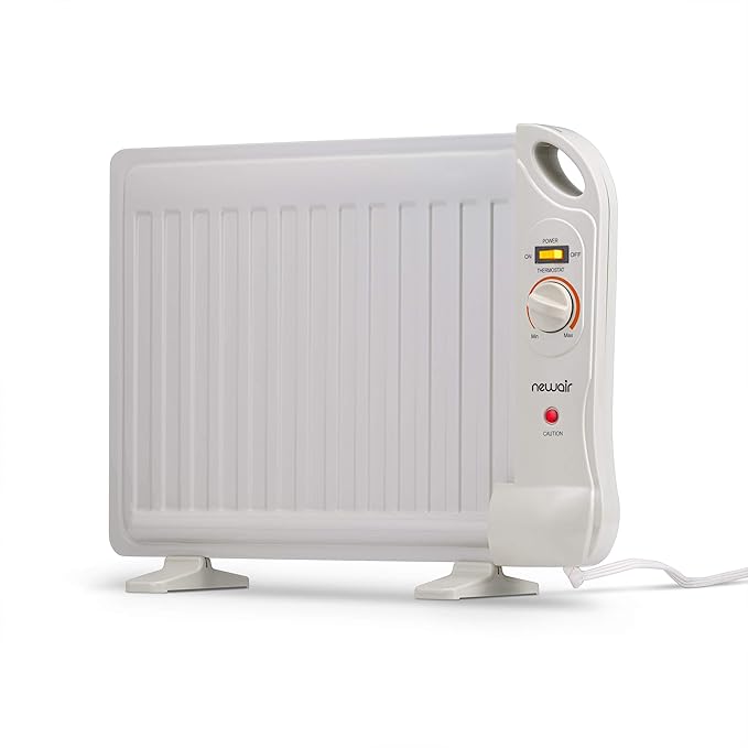 Newair 400W Portable Under Desk Heater - Slim Fit Design with Silent, Energy-Efficient Operation, Ideal for Office, Desk, Home, and More