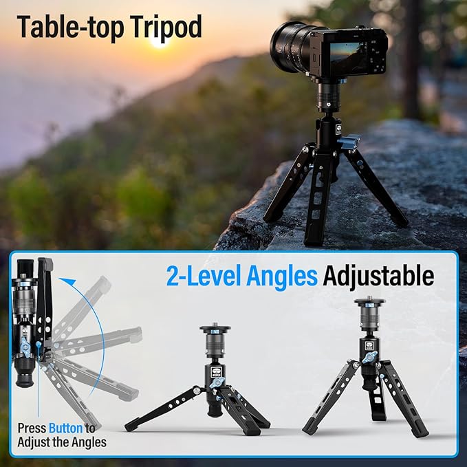 SIRUI SVM-145 Rapid Monopod with Feet, 57” Professional Carbon Fiber Camera Monopod, One-Step Rapid Height Adjustment, Lightweight Travel for DSLR Camera, Modular 3 in 1, Max Load 22lbs