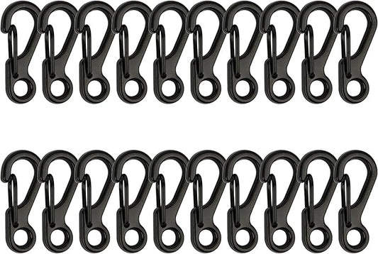 SWATOM Small Mini Carabiner Clip Tiny Spring Snap Hook Keychains Micro Carabiners for Paracord EDC Alloy Key Rings Outdoor Hiking Fishing Camping Backpack Accessories