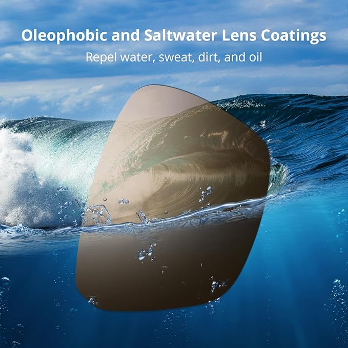 KastKing FlatRock Polarized Sport Sunglasses for Men and Women, Ideal for Driving Fishing Cycling Running, UV Protection