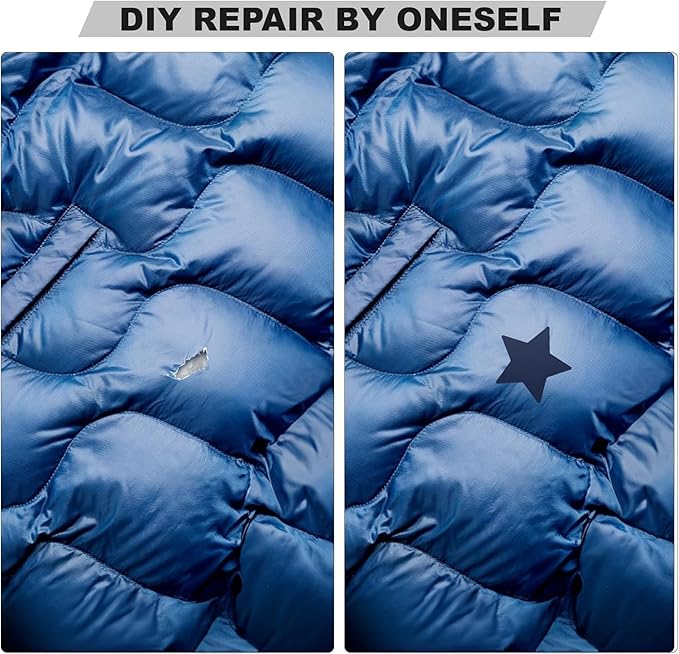 OAZ 8 Pieces 7.87 x 5.9 inch Nylon Repair Patches Nylon Fabric Patch Self-Adhesive Nylon Repair Tape Waterproof Lightweight Outdoor Gear Repair Patch Kit for Down Jacket Clothing Tent Bag