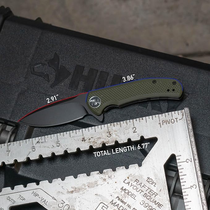 704 Gear Urban Ranger Lite | Green with Damascus Steel