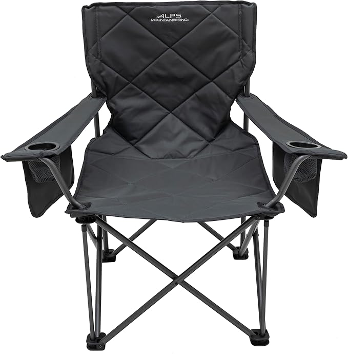 ALPS Mountaineering King Kong Camping Chairs for Adults with Mesh Cup Holders and Pockets, Built Durable and Reliable with Compact Foldable Steel Frame