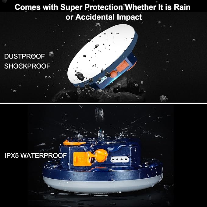 10000mAh 4000LM Flashlight Portable LED Camping Lantern Rechargeable Light 30W with Magnet , IPX5 Waterproof Tent Lights Power Failure Emergency