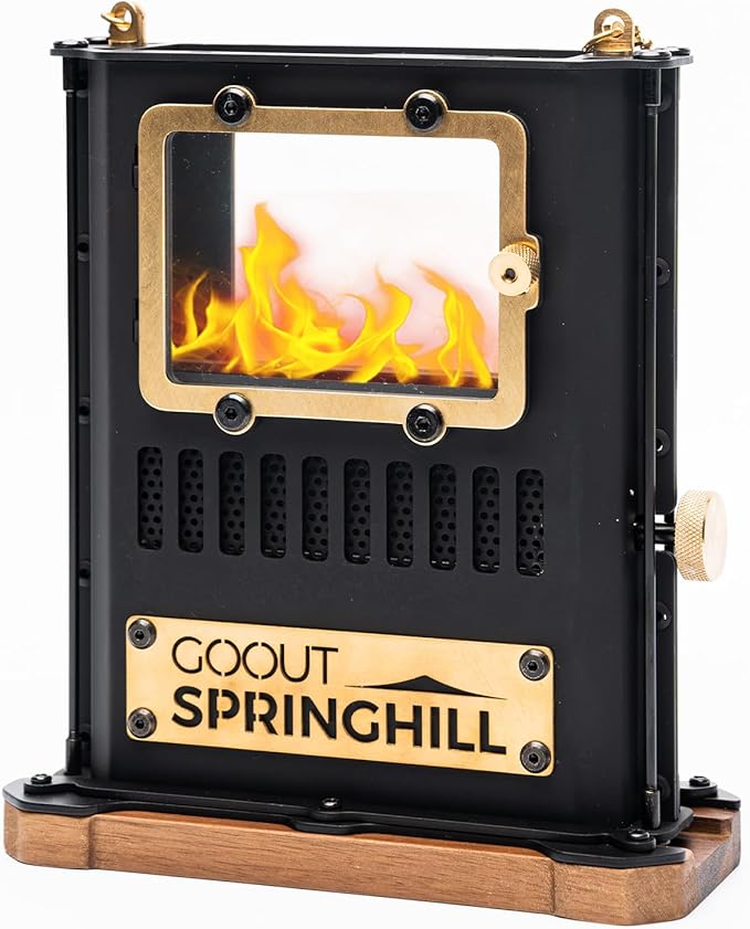 Camping Oil Lamp Portable Stove Hanging Kerosene Lantern for Outdoor Lighting Warming Black