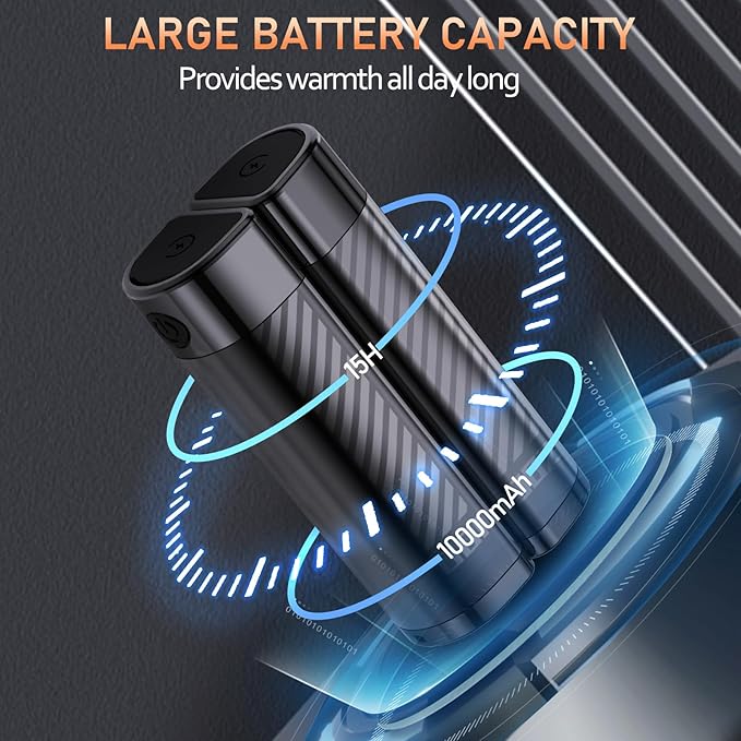 Hand Warmers Rechargeable - Magnetic Electric Hand Warmers 2 Pack with LED Display, Fast Heating Portable Heater, 4 Levels Heat Up, Long Lasting, Gifts for Men, Women, Outdoor, Golf, Camping, Fishing