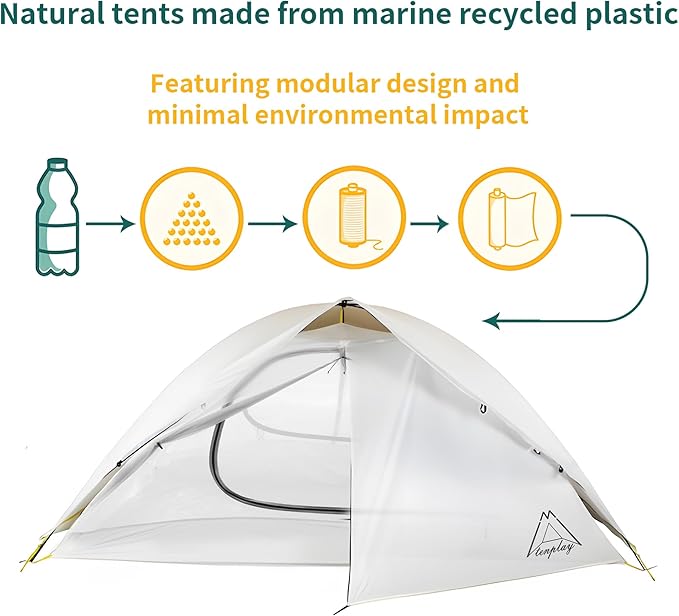 Camping Tent, Easy Setup, 1-2-8-10 Person Waterproof and Portable Tent for Camping Hiking Outdoor