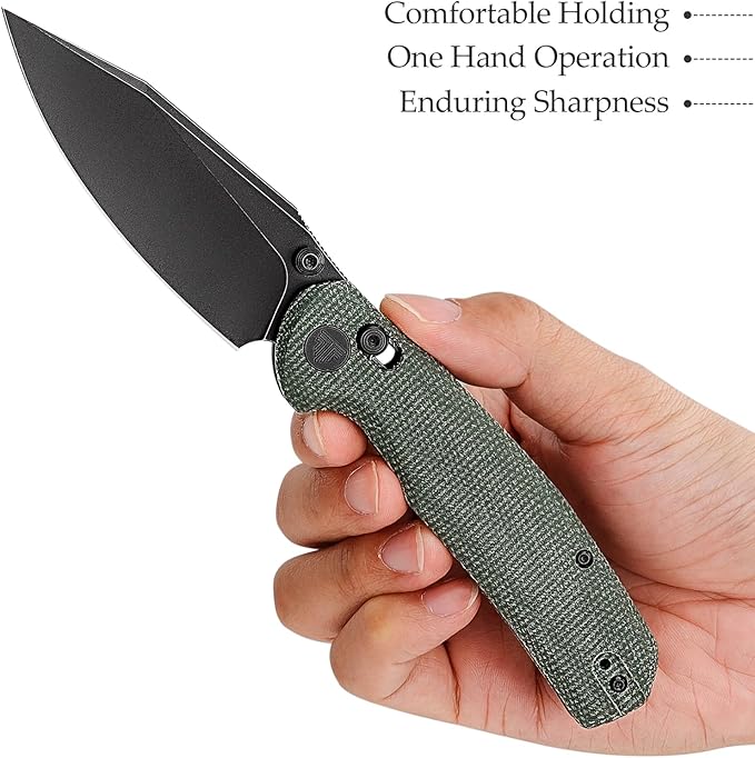 Folding Knives, 3.34” 14C28N EDC Knife for Men, Pocket Knife with Clip,Thumb Stud,Micarta Handle.Outdoor Camping Tool,Hornet-04G