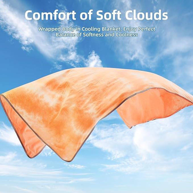 inhand Cooling Blanket Queen Size (90"x90"), Cooling Blankets for Hot Sleepers, Absorbs Heat to Keep Adults Cool for Summer Nights Sweats, Thin Cold Lightweight Blanket for Couch Bed, All Season Use