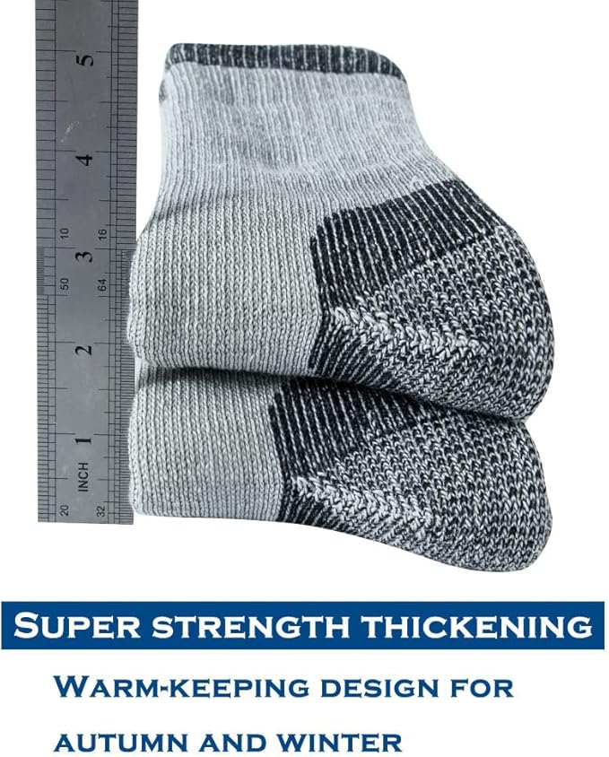 Merino Wool Men Crew Socks Warm Socks Athletic Socks for Men, Suitable for Hiking,Trekking,Camping …